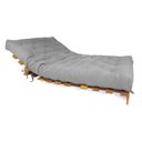 Ver imagem 3 de Sofá Cama Casal Futon Tokio Cinza Madeira Maciça Grapia Cor Natural