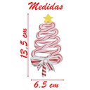 Ver imagem 2 de Kit 4 Enfeite Pendente para Árvore de Natal Pinheirinho Rosa 13,5cm
