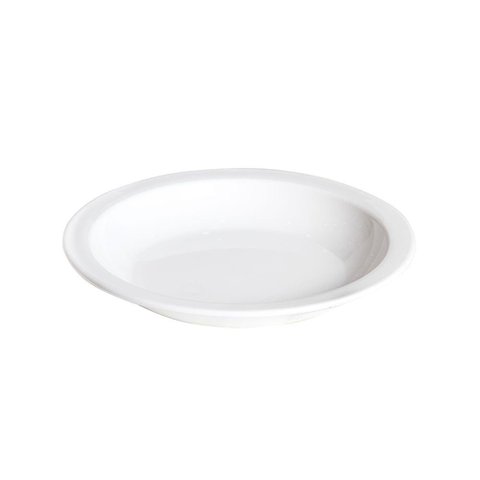 Prato Elegance Fundo Redondo 22cm Branco em Polipropileno Linha Tropical Vem