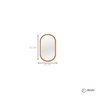 Espelho Decorativo Oval 60x35 cm em MDF - 8