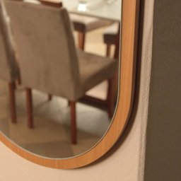 Espelho Decorativo Oval 75x40 cm em MDF - 3