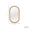Espelho Decorativo Oval 75x40 cm em MDF - 8