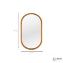 Ver mais imagens de Espelho Decorativo Oval 75x40 cm em MDF