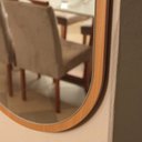 Ver imagem 3 de Espelho Decorativo Oval 90x45 cm em MDF