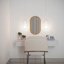 Ver imagem 5 de Espelho Decorativo Oval 90x45 cm em MDF