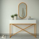 Ver imagem 4 de Espelho Decorativo Oval 90x45 cm em MDF