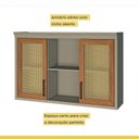 Ver imagem 3 de Cozinha 8 Peças Camponesa Ripado Gourmet 100% MDF