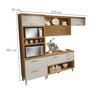 Cozinha 6 Peças Princesa Gourmet Ripado  100% Mdf - 16