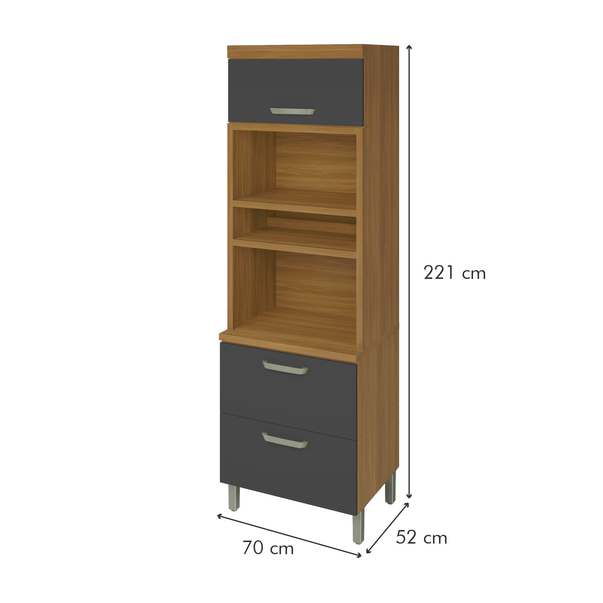Cozinha 6 Peças Princesa Gourmet Ripado  100% Mdf - 13