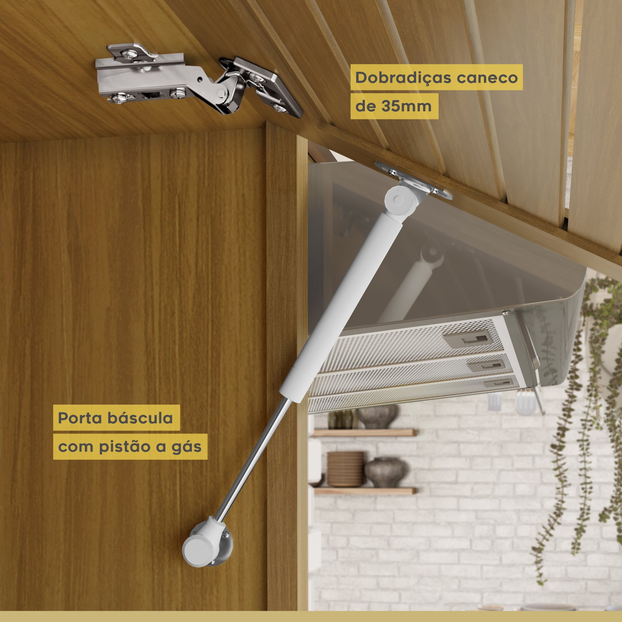 Cozinha 6 Peças Princesa Gourmet Ripado  100% Mdf - 3