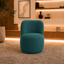 Ver imagem 2 de Poltrona Decorativa Bia Orgânica Suede Recepção Sala Estar Quarto