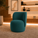 Ver imagem 3 de Poltrona Decorativa Bia Orgânica Suede Recepção Sala Estar Quarto