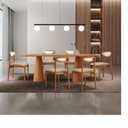 Ver imagem 1 de Mesa de Jantar Kit 6 Cadeiras Madeira Maciça/MDF Monaco Milano/Imbuia Natural/Cinam. Imbuia