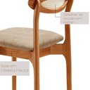 Ver imagem 5 de Mesa de Jantar Kit 6 Cadeiras Madeira Maciça/MDF Monaco Milano/Imbuia Natural/Cinam. Imbuia