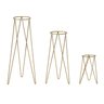 Kit 3 Suportes Tripé de Chão para Vasos de Plantas e Flores - 30cm 45cm 60cm - Ferro - 1