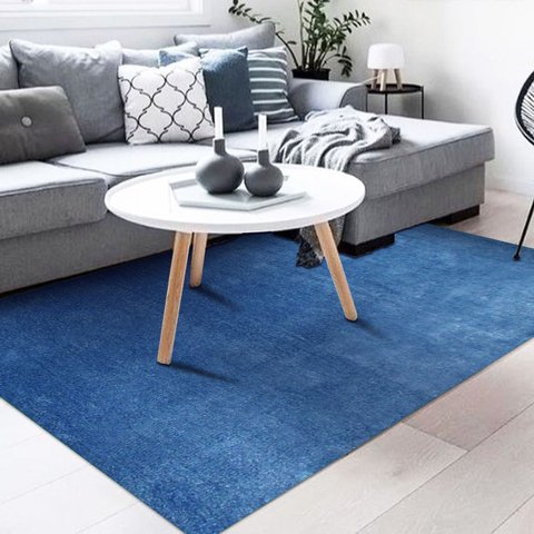 Tapete Chinês Microfibra Alba 2.50x3.50 Ma09 Azul Abdalla