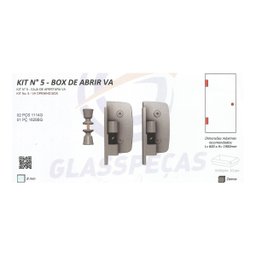 Kit 5 Box de abrir VA Glass Peças kit5 Cinza claro - 2