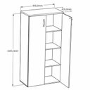 Ver imagem 4 de Armário Multiuso Alto Para Escritório 2 Portas