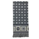Ver imagem 4 de Xale Manta Sofá Protetora Decorativa Luxo Dupla Face Jacquard 1,40x1,70m Cairo Azul Marinho
