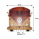 Ver imagem 2 de Quadro Porta-chave Kombi Vintage em Madeira Nobre Artesanal