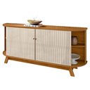 Ver imagem 6 de Balcão Buffet para Sala de Jantar 183cm Mônica M01 Naturale/Off White - Mpozenato
