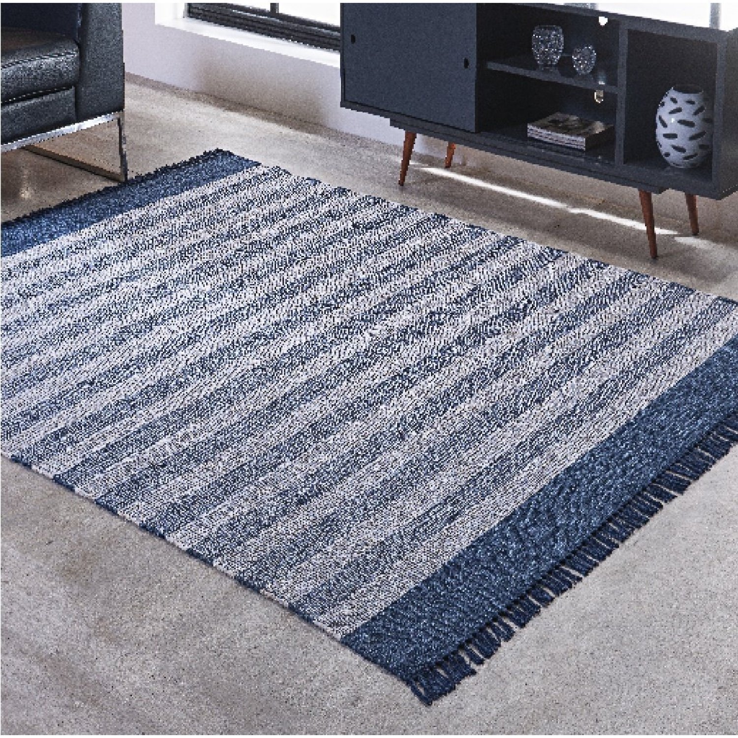 Tapete Dupla Face 200 X 250cm Kilim Mallani Niazitex - 1
