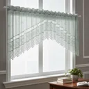 Ver imagem 1 de Cortina Renda Cozinha Cascata 3,00 m X 1,00 Alt Rose: Pistache