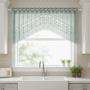 Ver imagem 2 de Cortina Renda Cozinha Cascata 3,00 m X 1,00 Alt Rose: Pistache