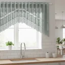 Ver mais imagens de Cortina Renda Cozinha Cascata 3,00 m X 1,00 Alt Rose: Pistache