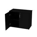 Ver imagem 5 de Armário para Escritório Multiuso Baixo Fechado 2 Portas 80cm Preto