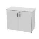 Ver imagem 3 de Armário Multiuso Baixo 2 Portas 80cm Largura em Branco Linha Office