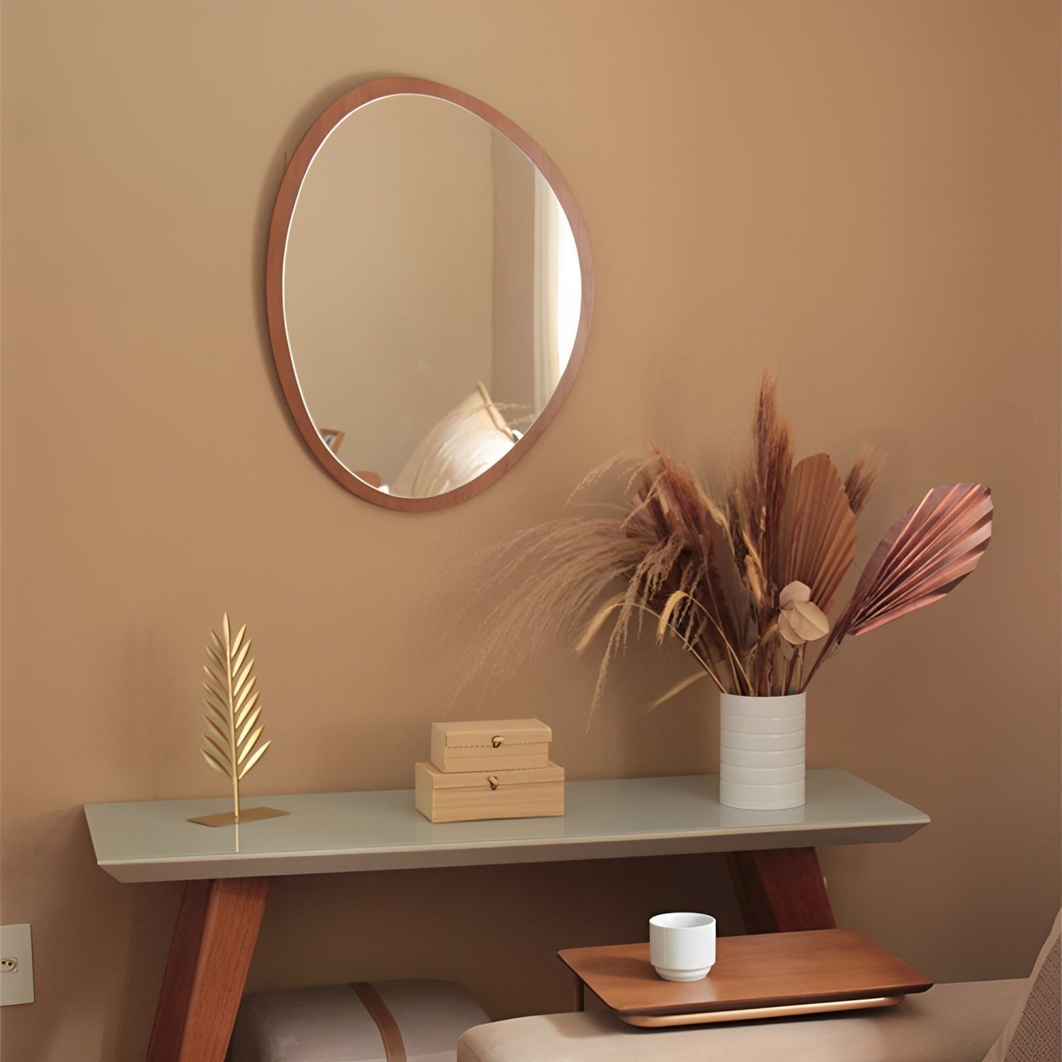 Espelho Decorativo Organico 64x50 cm em MDF