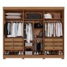 Guarda-roupa Casal 6 Portas 6 Gavetas Órion Premium Salleto Cinamomo/off White - 2