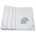 Ver imagem 1 de Manta em Malha Elefante Coração Azul