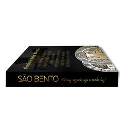Caixa Livro Decorativa - Religião - São Bento Mdf 24x32x5cm - 2