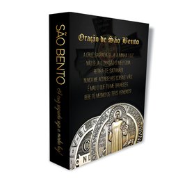Caixa Livro Decorativa - Religião - São Bento Mdf 24x32x5cm - 1
