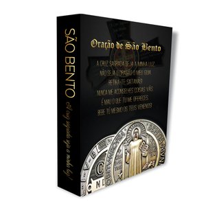 Caixa Livro Decorativa - Religião - São Bento Mdf 24x32x5cm