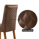 Ver imagem 5 de Mesa de Jantar Liz 4 Lugares Retangular MDF Laminado 120cm com 4 Cadeiras Yasmin Moderna