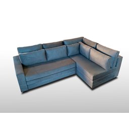 Sofá de Canto Sfc_ma 02 que Se Transforma em Sofá Cama de Casal Resistente e Confortável Sued Cinza - 3