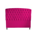 Ver imagem 2 de Kit Dubaí Cabeceira de Cama Box Casal e Recamier Baú Queen 160 Cm Suede Rosa Pink Eli Móveis