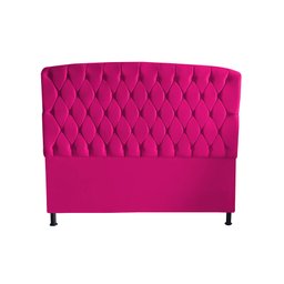 Kit Dubaí Cabeceira de Cama Box Casal e Recamier Baú Queen 160 Cm Suede Rosa Pink Eli Móveis - 2