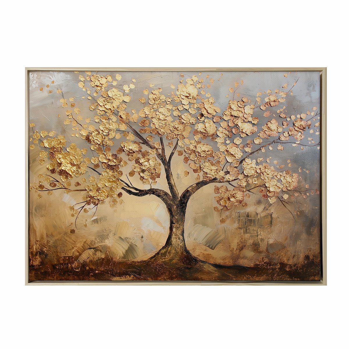 Quadro Tela Canvas Moderno Elegante Grande Árvore para Sala de Estar - 3