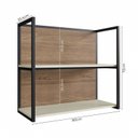 Ver imagem 4 de Nicho Aéreo 80cm Cozinha Viena Branco/Freijo/Cinza Argila