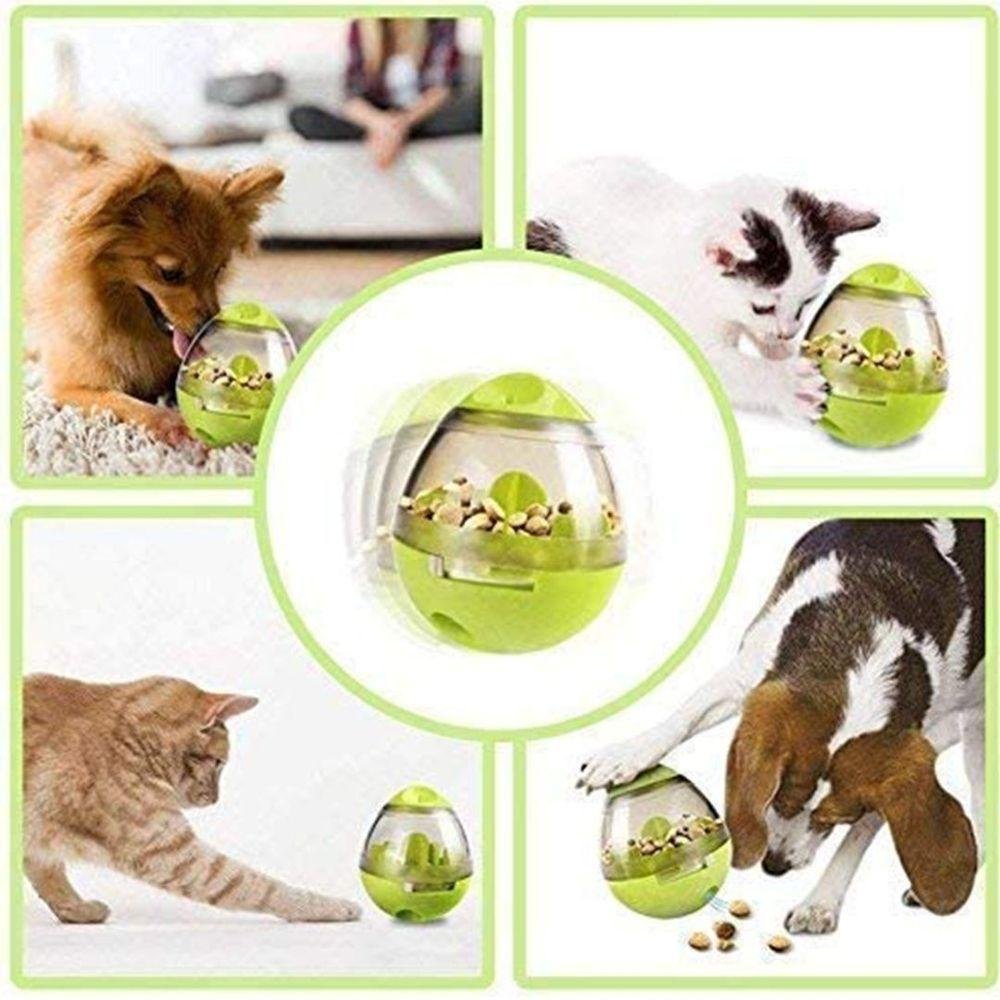 Comedouro Interativo Petisco Ração Cães Gatos Brinquedo Pet - 4