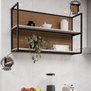 Ver imagem 5 de Nicho Aéreo 120cm para Cozinha Viena Branco/Freijo/Cinza Argila