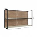 Ver imagem 4 de Nicho Aéreo 120cm para Cozinha Viena Branco/Freijo/Cinza Argila