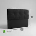 Ver imagem 4 de Cabeceira para Cama Casal Capitonê Suede 1,40x1,19x0,11