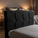 Ver imagem 2 de Cabeceira para Cama Casal Capitonê Suede 1,40x1,19x0,11