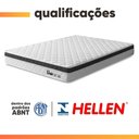Ver imagem 5 de Cama Box Queen Onix Euro Pillow Espuma Ortopédica Tecido Jacquard Branco Preto Hellen
