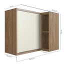 Ver imagem 4 de Armario Aereo Canto Cozinha Viena